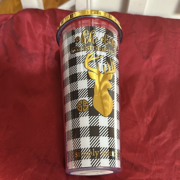 Simply Southern Holiday 24 Oz Cup Tumbler With Straw. BRAND NEW - Picture 2 of 4